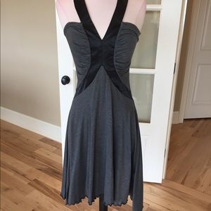 Gray form fitting dress K Ladies M stretchy